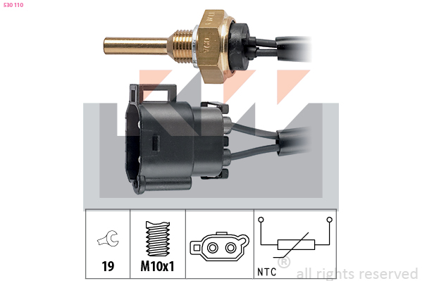 Senzor,temperatura lichid de racire 530 110 KW
